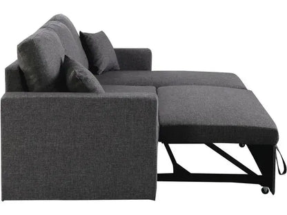 Canapé d'angle convertible/ réversible avec coffre "Alain" - 3 places - Gris JARDINS LOISIRS