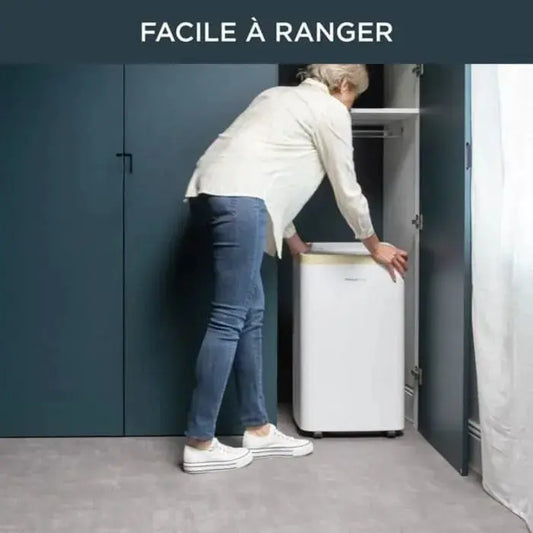 ROWENTA Turbo Eco Sense+ Climatiseur portable, Performance énergétique, Refroidissement puissant, Compact, Fonction éco, AU5620F0 JARDINS LOISIRS