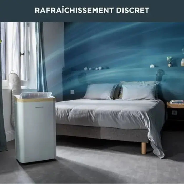 ROWENTA Turbo Eco Sense+ Climatiseur portable, Performance énergétique, Refroidissement puissant, Compact, Fonction éco, AU5620F0 JARDINS LOISIRS