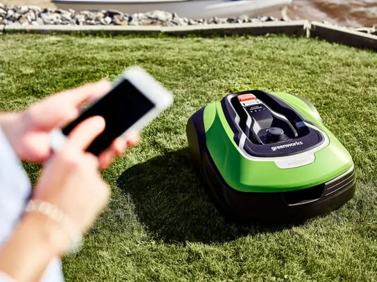 Robot tondeuse connecté GREENWORKS Optimow 10 JARDINS LOISIRS