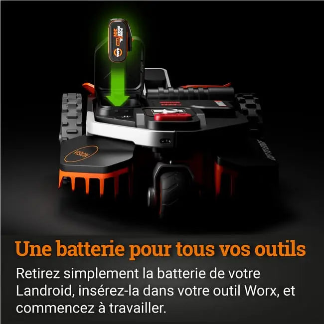 Robot tondeuse connecté WORX LANDROID VISION - Jusqu'à 2000m² -WR220E VERTS LOISIRS