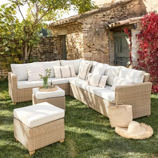 Salon de jardin en résine Medena NATERIAL, 7 personnes JARDINS LOISIRS