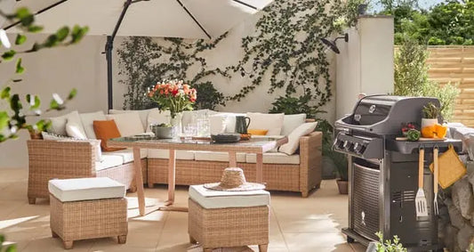 Salon de jardin en résine Medena NATERIAL, 7 personnes JARDINS LOISIRS