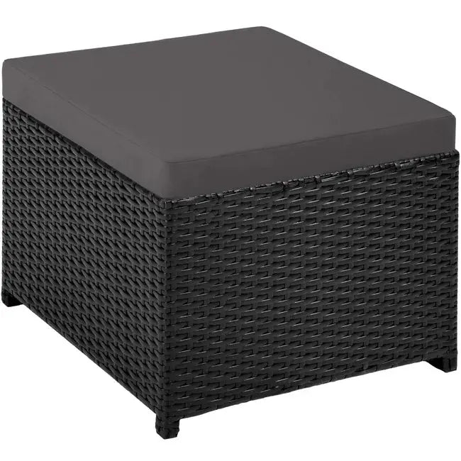 Salon de jardin en résine tressée et aluminium 8 places avec 2 sets de housse de protection TECTAKE JARDINS LOISIRS