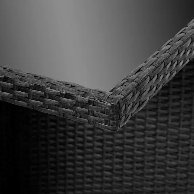 Salon de jardin en résine tressée et aluminium 8 places avec 2 sets de housse de protection TECTAKE JARDINS LOISIRS