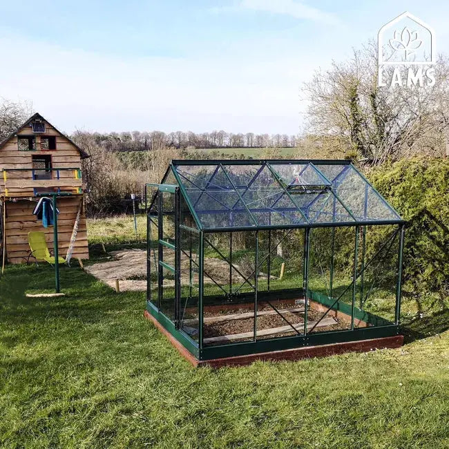 Serre fixe en verre trempé Allium venus, 5 m² LAMS JARDINS LOISIRS