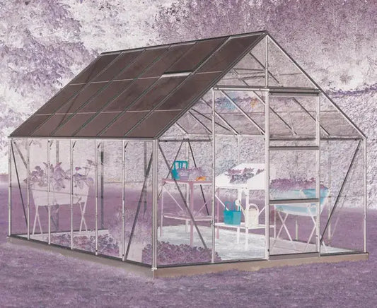 Serre fixe en verre trempé Rainbow, 9.9 m² ACD JARDINS LOISIRS