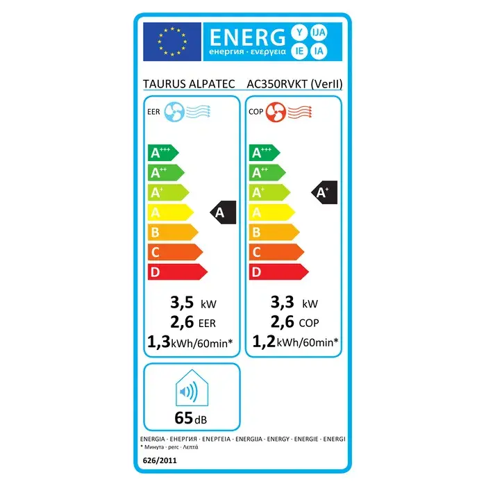 TAURUS ALPATEC Climatiseur Mobile Réversible 3500w 35m2 Avec Kit - Ac350rvkt JARDINS LOISIRS
