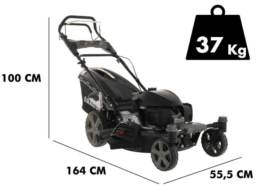 Tondeuse à gazon Blackstone SP-4X 510 H200 - avec roues pivotantes et moteur HONDA GCV200 JARDINS LOISIRS