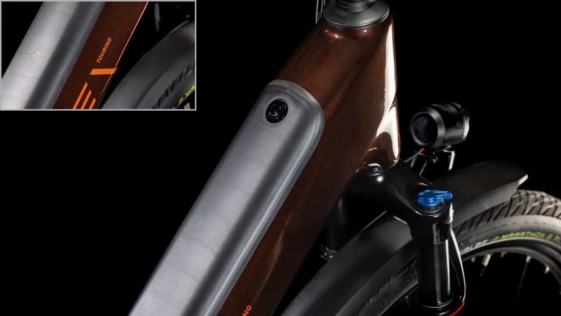 VTC Électrique Cube Touring Hybrid Pro 625 Easy Entry Shimano Cues 11V 625 Wh 700 mm Marron Orange Cinnamon 2025 JARDINS LOISIRS