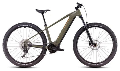 VTT Électrique Semi-Rigide Cube Reaction Hybrid Pro 600 Shimano Deore/Deore XT 12V 600 Wh 29'' Vert Dusty Olive 2025 JARDINS LOISIRS