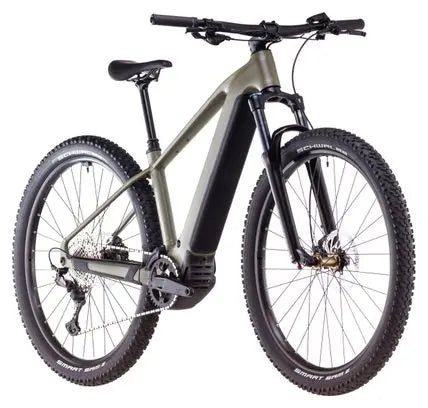 VTT Électrique Semi-Rigide Cube Reaction Hybrid Pro 600 Shimano Deore/Deore XT 12V 600 Wh 29'' Vert Dusty Olive 2025 JARDINS LOISIRS