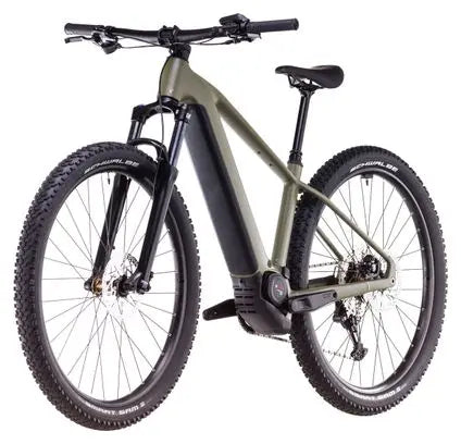 VTT Électrique Semi-Rigide Cube Reaction Hybrid Pro 600 Shimano Deore/Deore XT 12V 600 Wh 29'' Vert Dusty Olive 2025 JARDINS LOISIRS