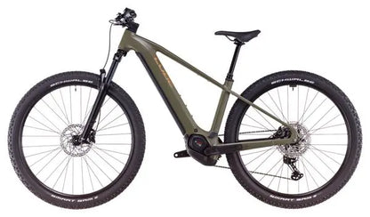 VTT Électrique Semi-Rigide Cube Reaction Hybrid Pro 600 Shimano Deore/Deore XT 12V 600 Wh 29'' Vert Dusty Olive 2025 JARDINS LOISIRS