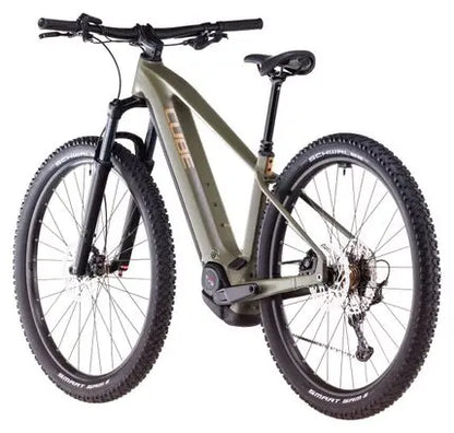 VTT Électrique Semi-Rigide Cube Reaction Hybrid Pro 600 Shimano Deore/Deore XT 12V 600 Wh 29'' Vert Dusty Olive 2025 JARDINS LOISIRS