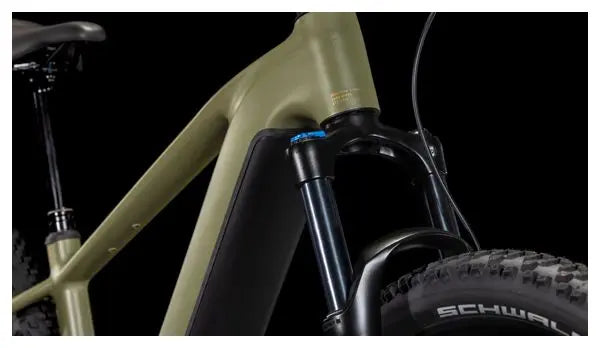VTT Électrique Semi-Rigide Cube Reaction Hybrid Pro 600 Shimano Deore/Deore XT 12V 600 Wh 29'' Vert Dusty Olive 2025 JARDINS LOISIRS