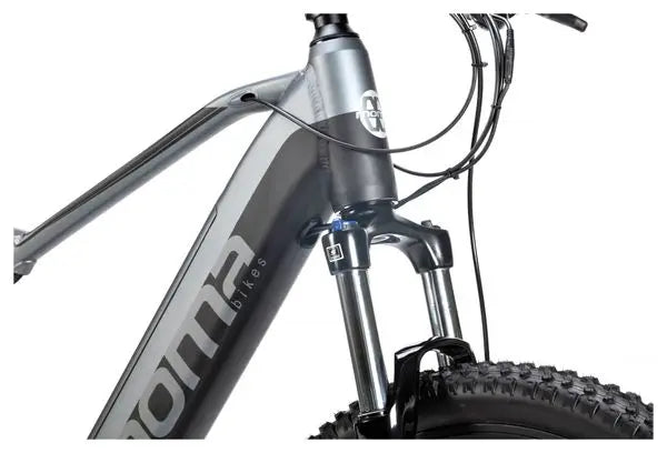 VTT Electrique Semi-Rigide Moma Bikes E-MTB 27.5'' Shimano Altus 8V Gris JARDINS LOISIRS