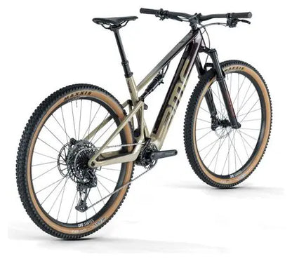 VTT Électrique Tout-Suspendu BMC Fourstroke AMP LT Two Sram GX/NX Eagle 12V 360 Wh 29'' Bordeaux Beige Sand 2024 JARDINS LOISIRS