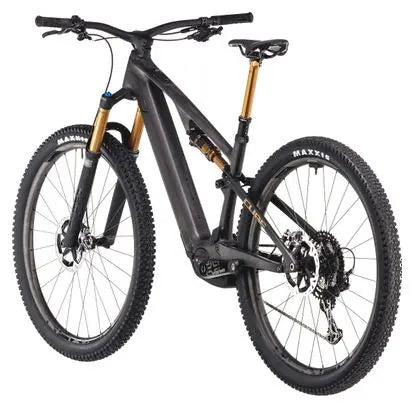 VTT Électrique Tout-Suspendu Cube AMS Hybrid One44 C:68X SLT 400X Shimano XTR 12V 400 Wh 29'' Gris Carbon Or 2025 JARDINS LOISIRS