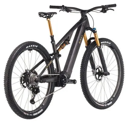 VTT Électrique Tout-Suspendu Cube AMS Hybrid One44 C:68X SLT 400X Shimano XTR 12V 400 Wh 29'' Gris Carbon Or 2025 JARDINS LOISIRS