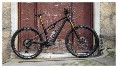 VTT Électrique Tout-Suspendu Cube AMS Hybrid One44 C:68X SLT 400X Shimano XTR 12V 400 Wh 29'' Gris Carbon Or 2025 JARDINS LOISIRS