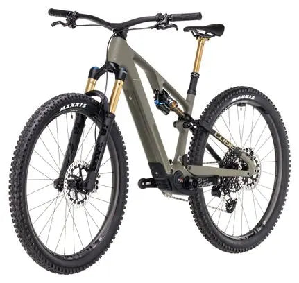 VTT Électrique Tout-Suspendu Cube AMS Hybrid One44 C:68X Super TM 400X Sram XX Eagle AXS 12V 400 Wh 29'' Vert Dusty Olive 2025 JARDINS LOISIRS