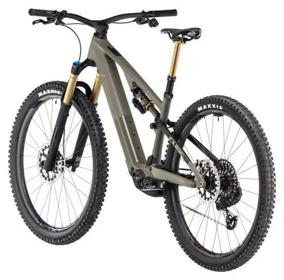 VTT Électrique Tout-Suspendu Cube AMS Hybrid One44 C:68X Super TM 400X Sram XX Eagle AXS 12V 400 Wh 29'' Vert Dusty Olive 2025 JARDINS LOISIRS