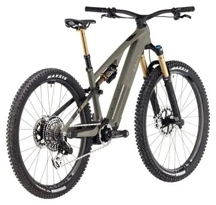 VTT Électrique Tout-Suspendu Cube AMS Hybrid One44 C:68X Super TM 400X Sram XX Eagle AXS 12V 400 Wh 29'' Vert Dusty Olive 2025 JARDINS LOISIRS