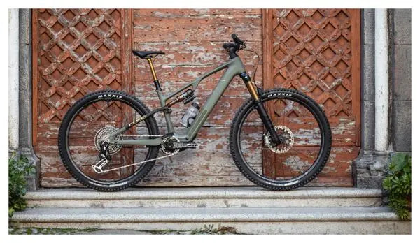 VTT Électrique Tout-Suspendu Cube AMS Hybrid One44 C:68X Super TM 400X Sram XX Eagle AXS 12V 400 Wh 29'' Vert Dusty Olive 2025 JARDINS LOISIRS