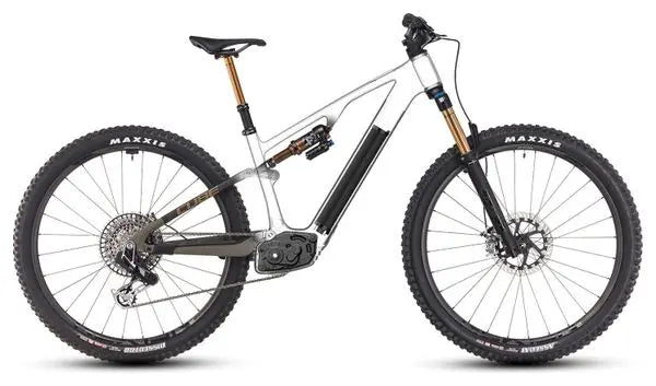VTT Électrique Tout-Suspendu Cube AMS Hybrid One44 C:68X Super TM 400X Sram XX Eagle AXS 12V 400 Wh 29'' Vert Dusty Olive 2025 JARDINS LOISIRS