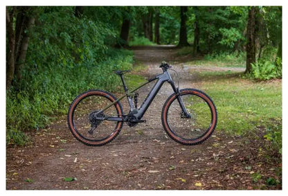 VTT Électrique Tout-Suspendu Cube Stereo Hybrid 120 TM 750 Sram GX Eagle 12V 750 Wh 29'' Gris Flash Vert Olive JARDINS LOISIRS