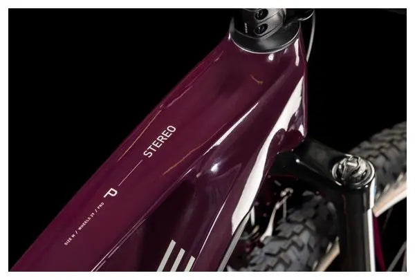 VTT Électrique Tout-Suspendu Cube Stereo Hybrid One22 Pro 800 Shimano Cues 10V 800 Wh 29'' Rouge Amarone 2025 JARDINS LOISIRS