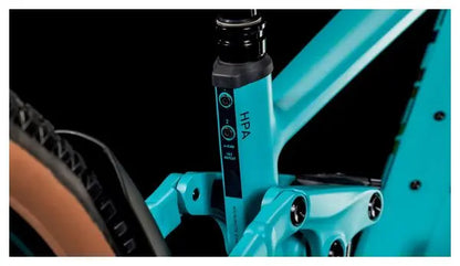 VTT Électrique Tout-Suspendu Cube Stereo Hybrid One44 EX 800 Shimano Deore/Deore XT 12V 800 Wh 29'' Bleu Scuba 2025 JARDINS LOISIRS