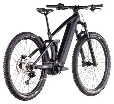 VTT Électrique Tout-Suspendu Cube Stereo Hybrid One44 EX 800 Shimano Deore/Deore XT 12V 800 Wh 29'' Noir Blackline 2025 JARDINS LOISIRS