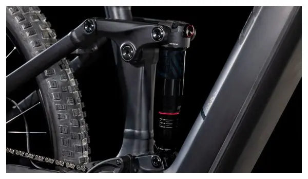 VTT Électrique Tout-Suspendu Cube Stereo Hybrid One44 EX 800 Shimano Deore/Deore XT 12V 800 Wh 29'' Noir Blackline 2025 JARDINS LOISIRS
