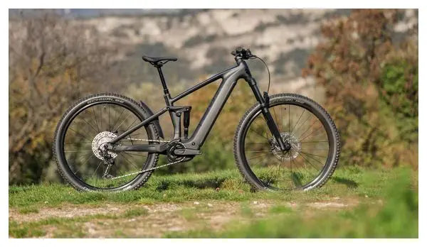 VTT Électrique Tout-Suspendu Cube Stereo Hybrid One44 EX 800 Shimano Deore/Deore XT 12V 800 Wh 29'' Noir Blackline 2025 JARDINS LOISIRS