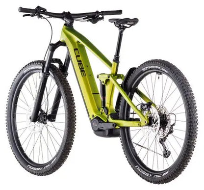 VTT Électrique Tout-Suspendu Cube Stereo Hybrid One44 EX 800 Shimano Deore/Deore XT 12V 800 Wh 29'' Vert Lizard 2025 JARDINS LOISIRS