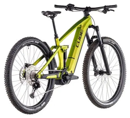 VTT Électrique Tout-Suspendu Cube Stereo Hybrid One44 EX 800 Shimano Deore/Deore XT 12V 800 Wh 29'' Vert Lizard 2025 JARDINS LOISIRS