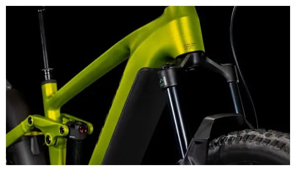 VTT Électrique Tout-Suspendu Cube Stereo Hybrid One44 EX 800 Shimano Deore/Deore XT 12V 800 Wh 29'' Vert Lizard 2025 JARDINS LOISIRS