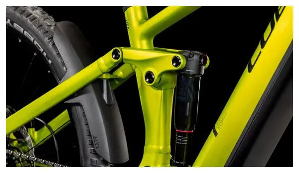 VTT Électrique Tout-Suspendu Cube Stereo Hybrid One44 EX 800 Shimano Deore/Deore XT 12V 800 Wh 29'' Vert Lizard 2025 JARDINS LOISIRS