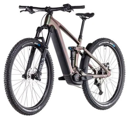 VTT Électrique Tout-Suspendu Cube Stereo Hybrid One44 EXC 800 Shimano Deore XT 12V 800 Wh 29'' Vert Orange Stellar Shiftiris 2025 JARDINS LOISIRS