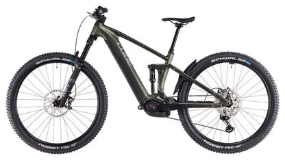 VTT Électrique Tout-Suspendu Cube Stereo Hybrid One44 EXC 800 Shimano Deore XT 12V 800 Wh 29'' Vert Orange Stellar Shiftiris 2025 JARDINS LOISIRS