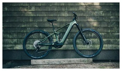 VTT Électrique Tout-Suspendu Cube Stereo Hybrid One44 EXC 800 Shimano Deore XT 12V 800 Wh 29'' Vert Orange Stellar Shiftiris 2025 JARDINS LOISIRS