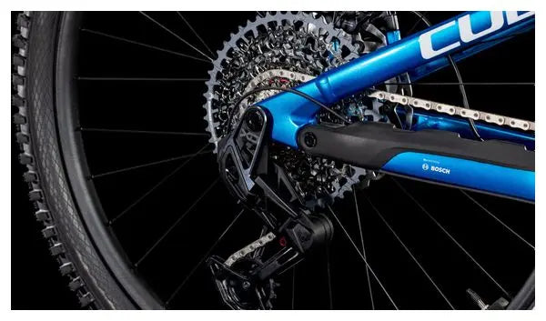VTT Électrique Tout-Suspendu Cube Stereo Hybrid One44 HPC AT 800 Sram X0 Eagle AXS 12V 800 Wh 27.5'' Bleu Actionteam 2025 JARDINS LOISIRS