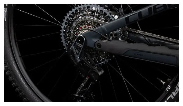 VTT Électrique Tout-Suspendu Cube Stereo Hybrid One44 HPC AT 800 Sram X0 Eagle AXS 12V 800 Wh 29'' Gris Carbon Noir 2025 JARDINS LOISIRS