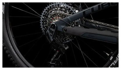 VTT Électrique Tout-Suspendu Cube Stereo Hybrid One44 HPC AT 800 Sram X0 Eagle AXS 12V 800 Wh 29'' Gris Carbon Noir 2025 JARDINS LOISIRS