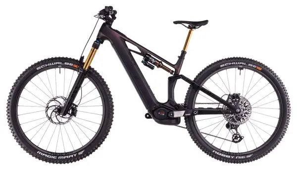 VTT Électrique Tout-Suspendu Cube Stereo Hybrid One44 HPC SLT 800 Sram XX Eagle AXS 12V 800 Wh 29'' Gris Irisé Liquid Lava 2025 JARDINS LOISIRS