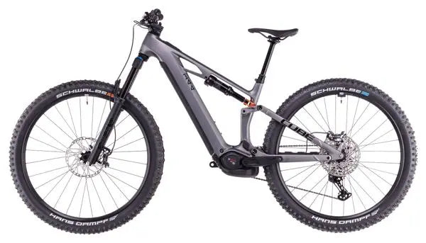 VTT Électrique Tout-Suspendu Cube Stereo Hybrid One44 HPC SLX 800 Shimano Deore XT 12V 800 Wh 29'' Gris Slab 2025 JARDINS LOISIRS