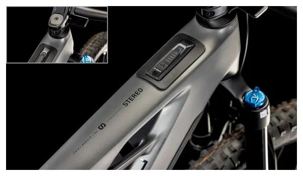 VTT Électrique Tout-Suspendu Cube Stereo Hybrid One44 HPC SLX 800 Shimano Deore XT 12V 800 Wh 29'' Gris Slab 2025 JARDINS LOISIRS