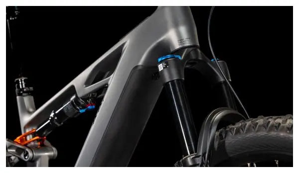 VTT Électrique Tout-Suspendu Cube Stereo Hybrid One44 HPC SLX 800 Shimano Deore XT 12V 800 Wh 29'' Gris Slab 2025 JARDINS LOISIRS